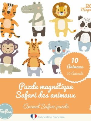 Puzzle magnétique - Safari animaux