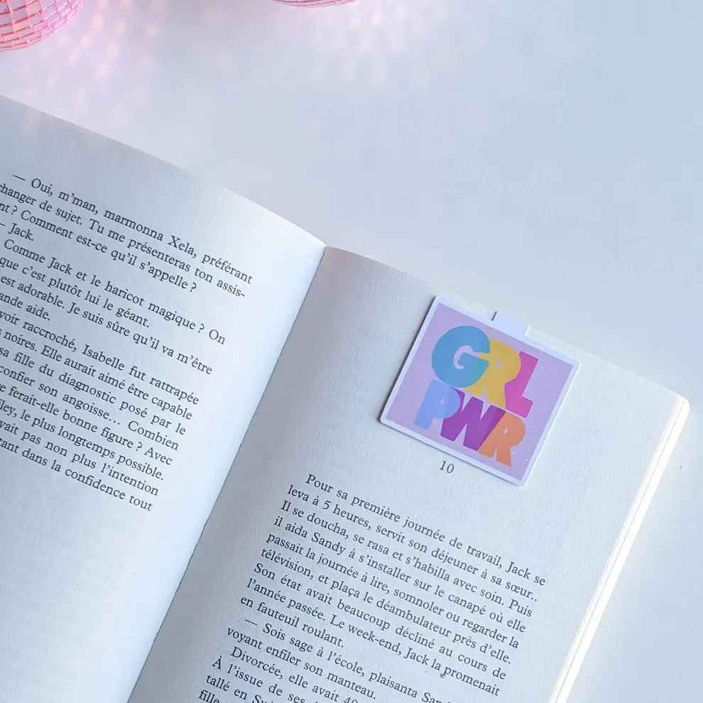 Marque-Page Magnétique – GRL PWR – Image 2