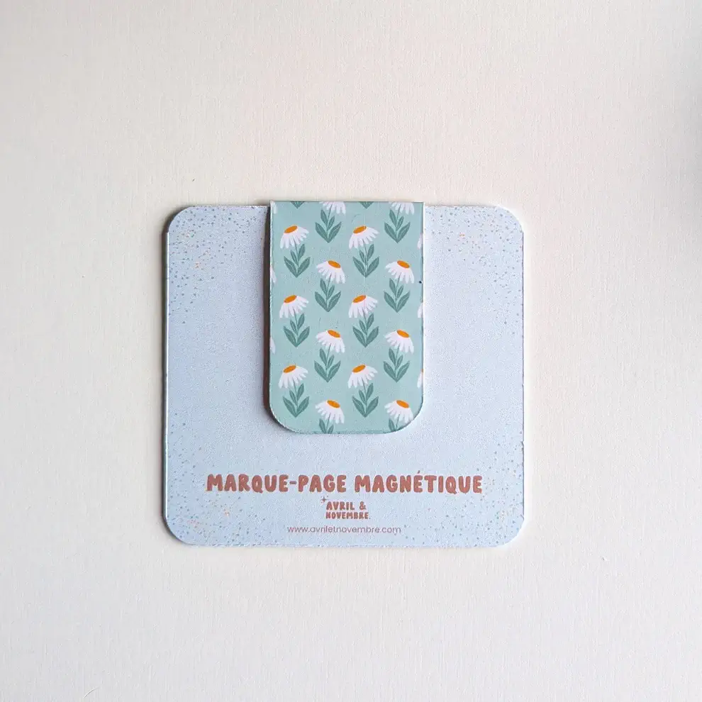 Marque-Page Magnétique – Marguerites