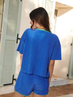 PYJAMA Éponge Bleu et Menthe
