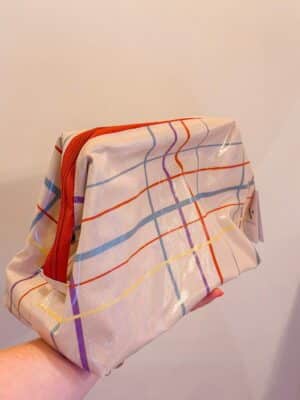Big trousse ouverture géante - Rayures croisées