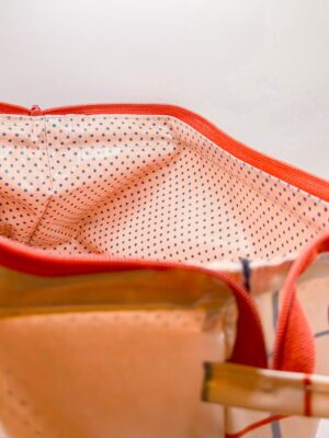 Big trousse ouverture géante - Rayures croisées