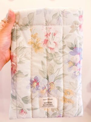 Pochette livre - Fleurs pastel
