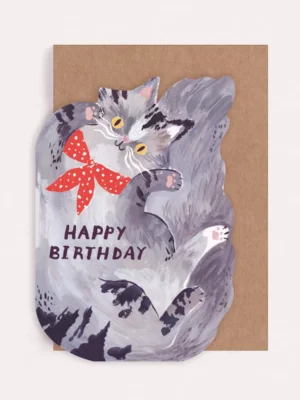 Carte - Happy Birthday - Chat au Bandana