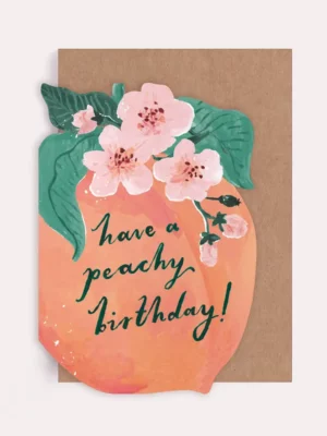 Carte - Happy Birthday - Pêche