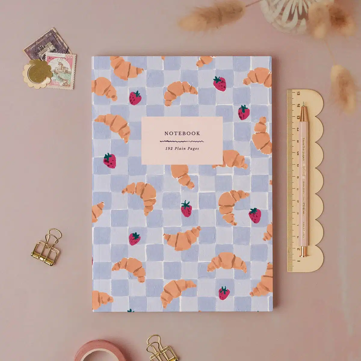 Carnet pages blanches - Croissant Café