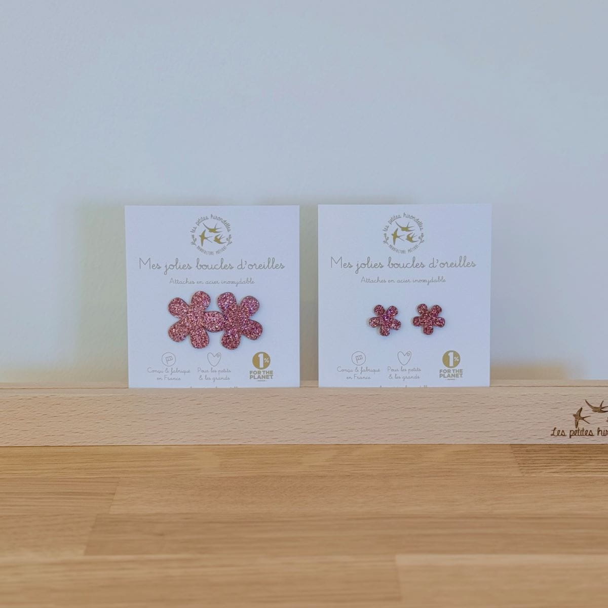 Boucles - Fleurs rose