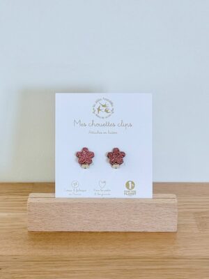 Boucles clips - Fleurs