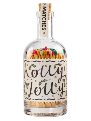 Bouteille d'allumettes - Holly jolly