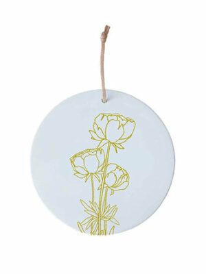 Médaillon 8 cm Pivoine