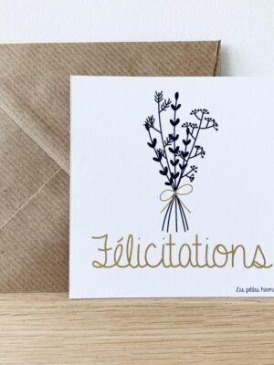 Carte carrée - Félicitations