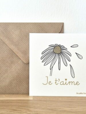 Carte carrée - Je t'aime