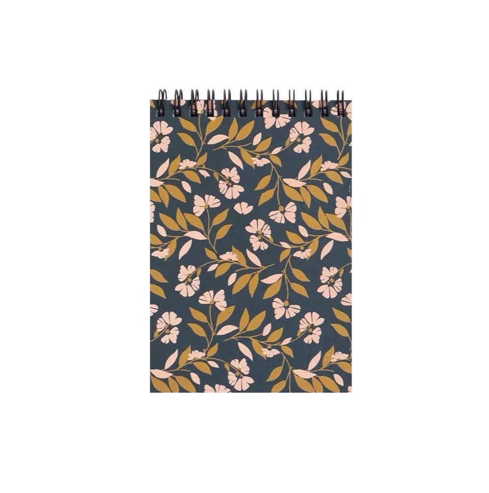 Carnet A6 spirales - Flori foncé
