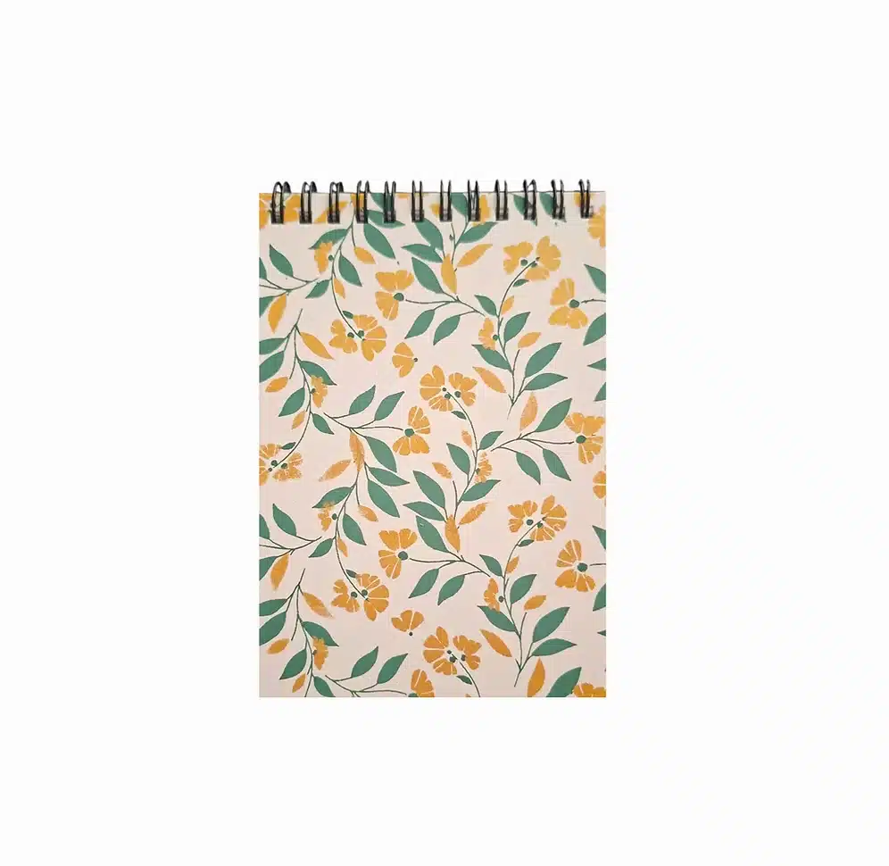 Carnet A6 spirales - Flori pâle