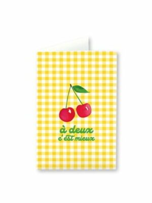 Carte double Cerises