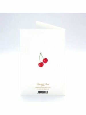 Carte double Cerises