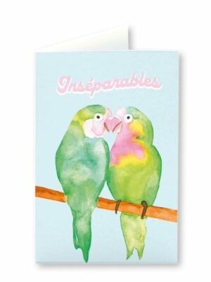 Carte double Perroquets