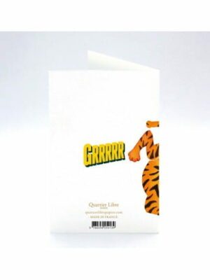 Carte double Tié un tigre