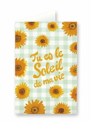 Carte double Tournesols