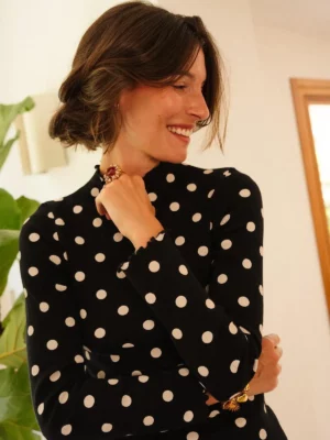 Top Roulottées - Pois noir