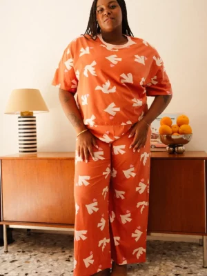 PYJAMA LONG Love bird pink