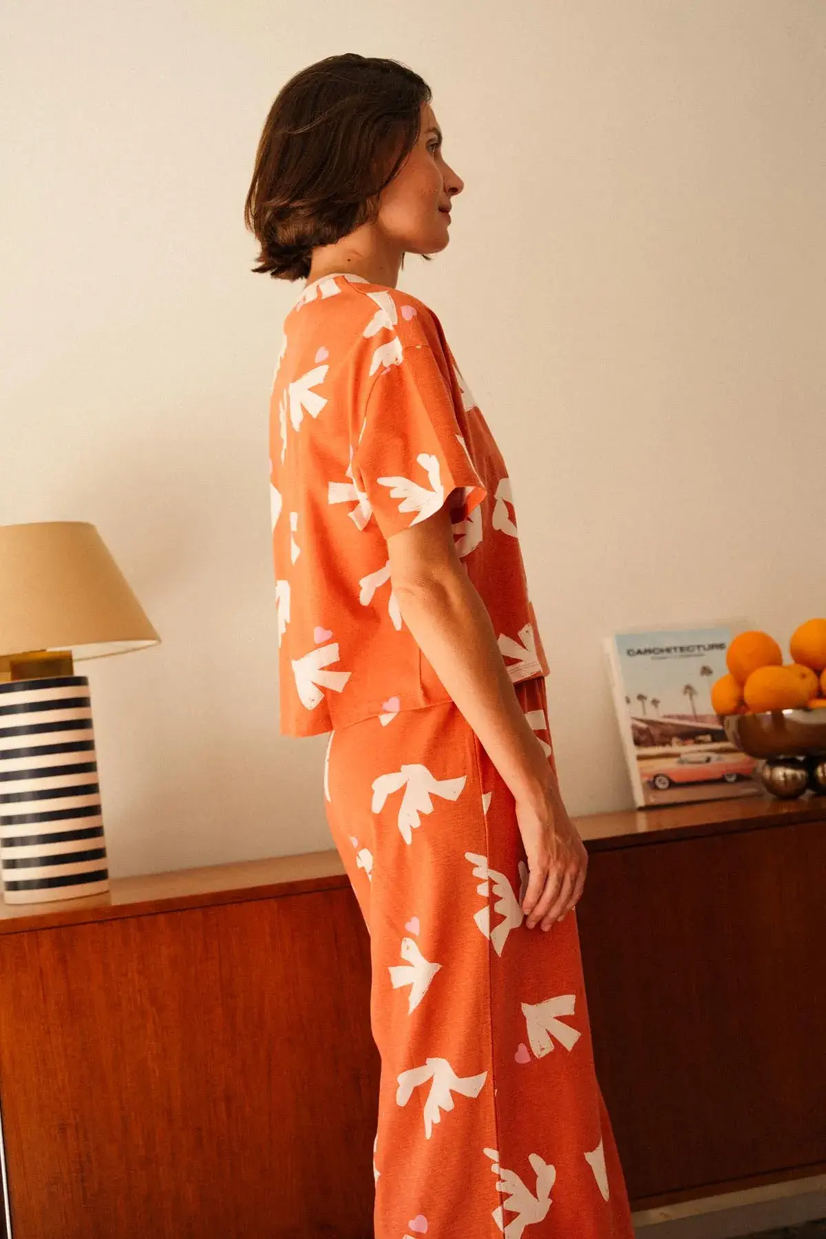 PYJAMA LONG Love bird pink – Image 2