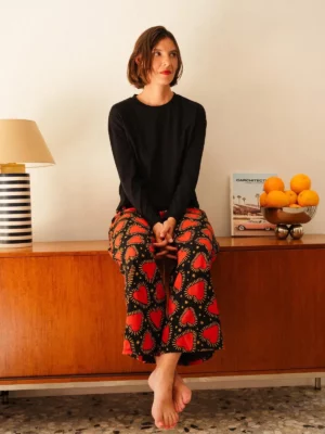 PYJAMA LONG Habibi noir - Manches longues