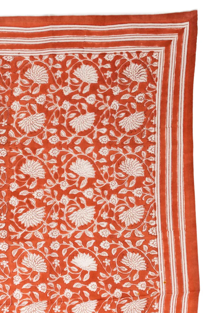 Foulard 100x100 - Frida terracotta – Image 2