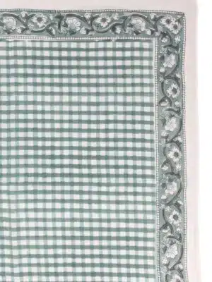 Foulard 50x50 - Jeanne vichy sauge