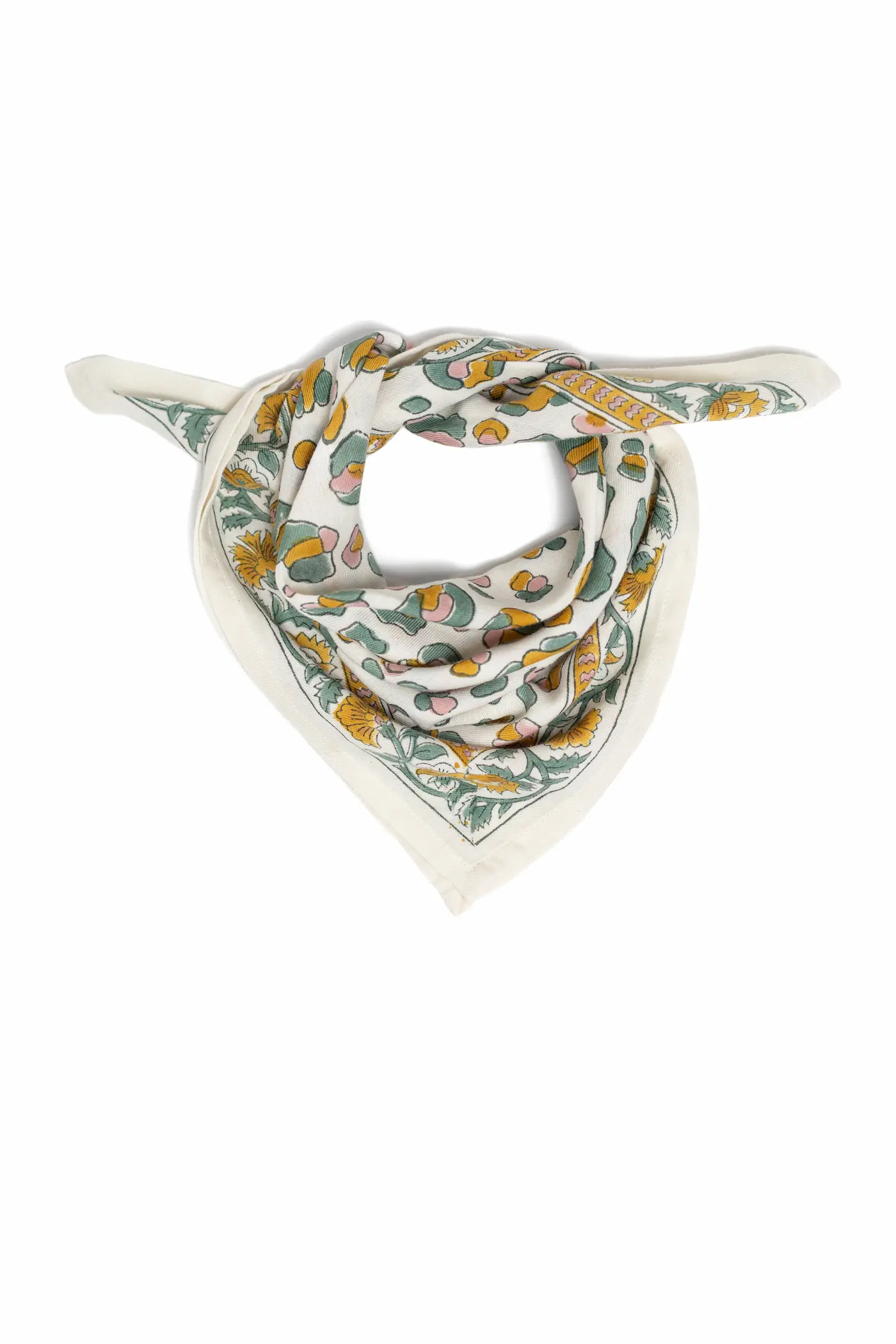 Foulard 50x50 - Rosa léopard sauge – Image 4