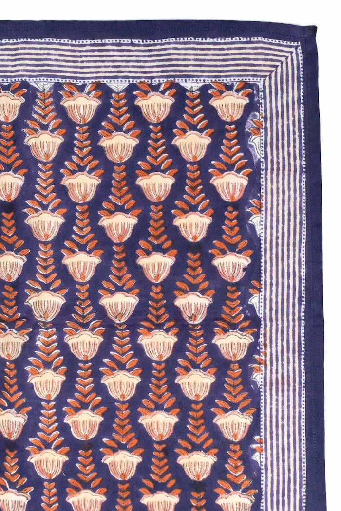 Foulard 50x50 - Simone marine – Image 2