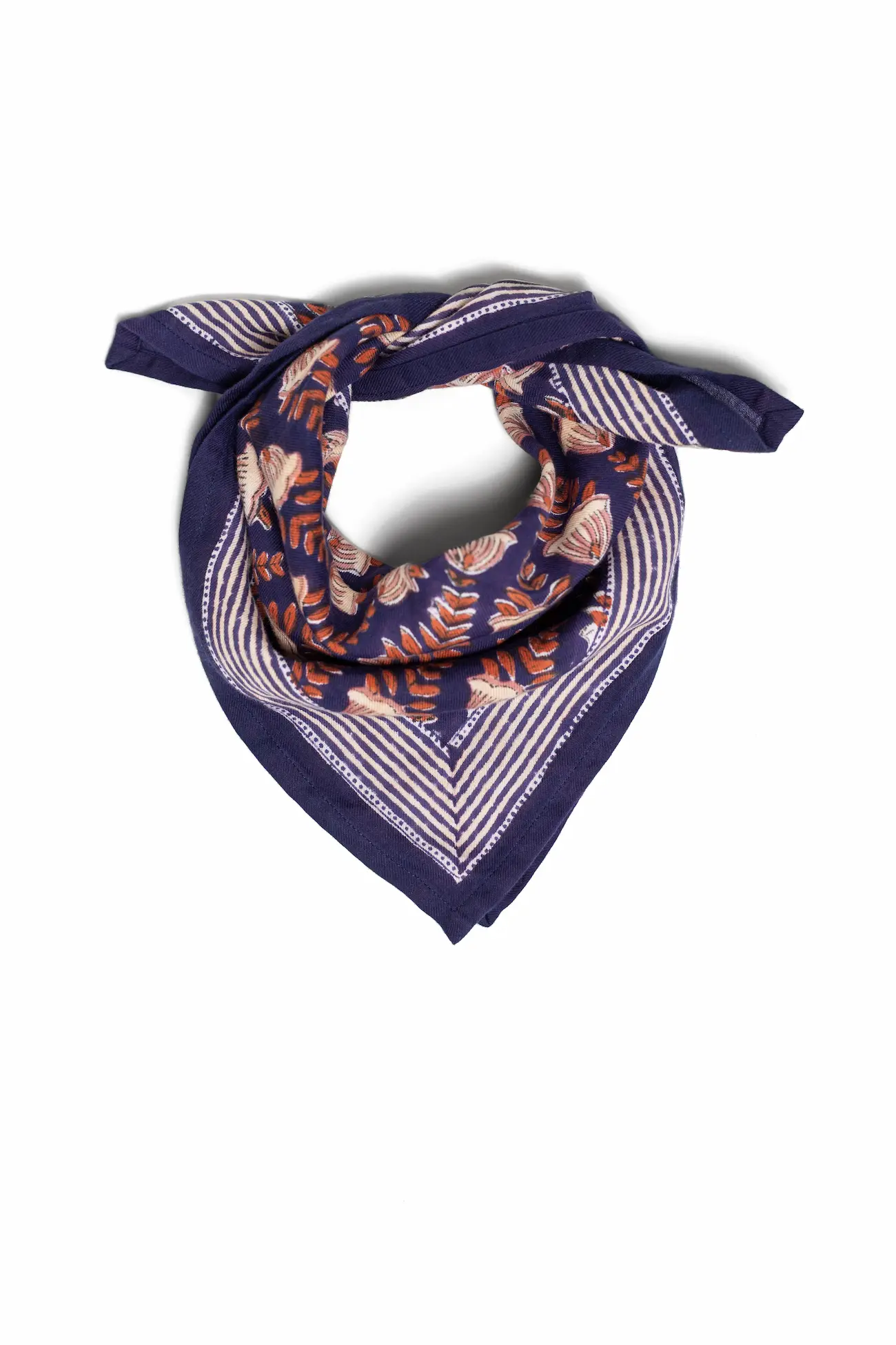 Foulard 50x50 - Simone marine – Image 4