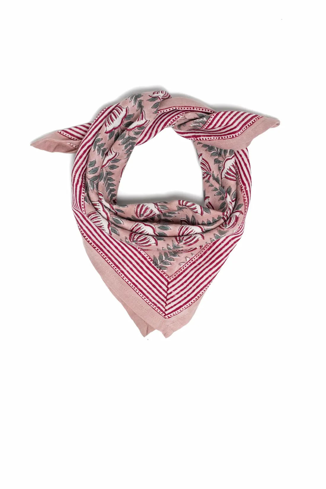 Foulard 50x50 - Simone rose – Image 3