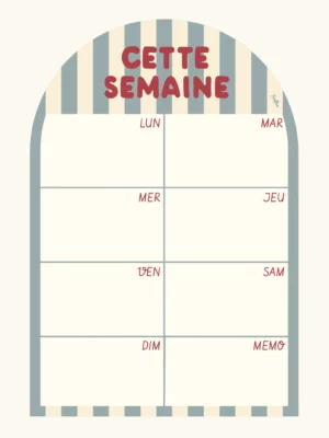 Ardoises magnétiques - Cette semaine