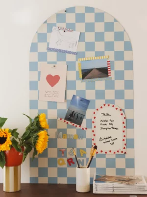 Tableau magnétique - Damier bleu