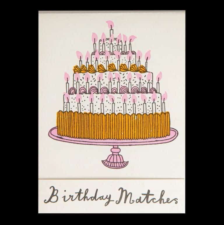 Livre d'allumettes - Birthday cake