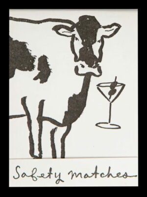 Livre d'allumettes - Cow martini