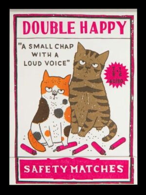 Livre d'allumettes - Double happy kitten
