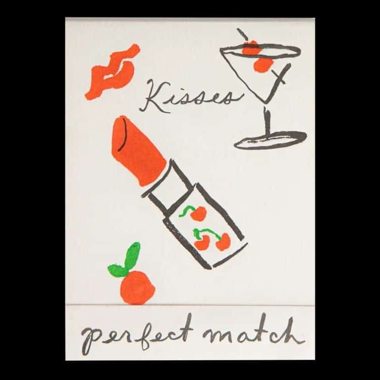 Livre d'allumettes - Lipstick