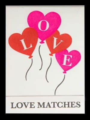 Livre d'allumettes - Love ballons