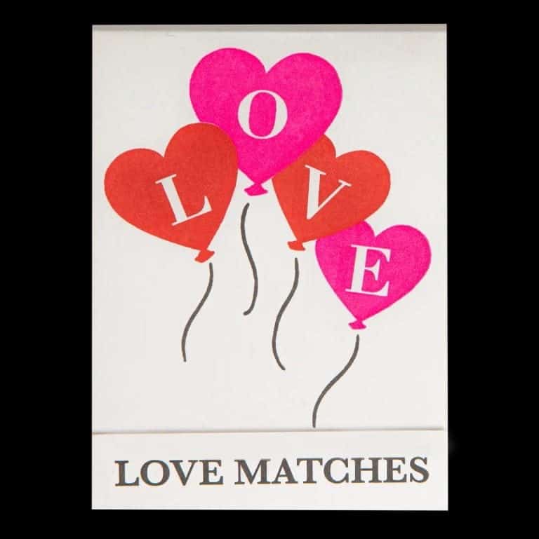 Livre d'allumettes - Love ballons