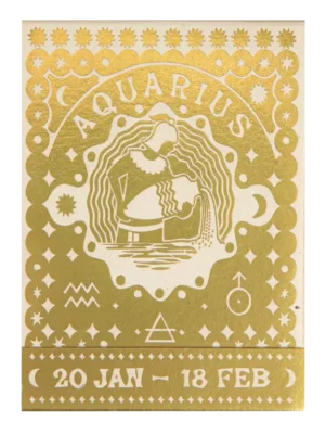 Livre d'allumettes - Zodiaque Verseau