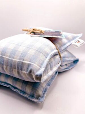 Bouillotte sèche - Vichy bleu et blanc