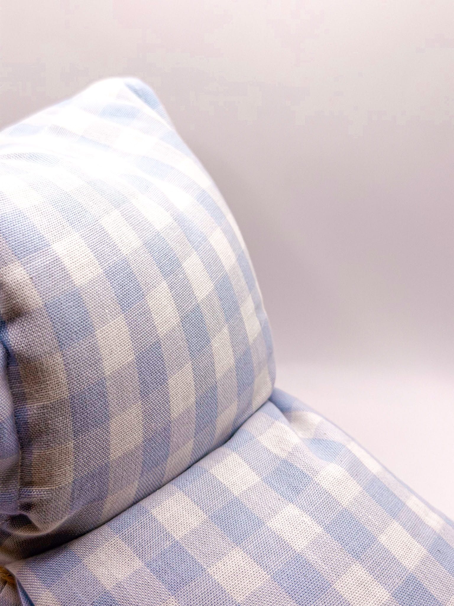 Bouillotte sèche - Vichy bleu et blanc – Image 2