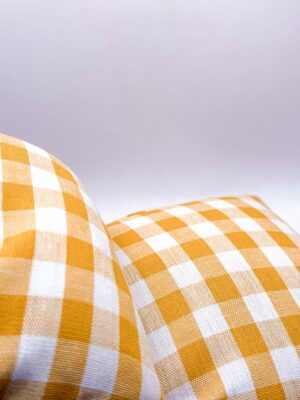 Bouillotte sèche - Vichy jaune et blanc