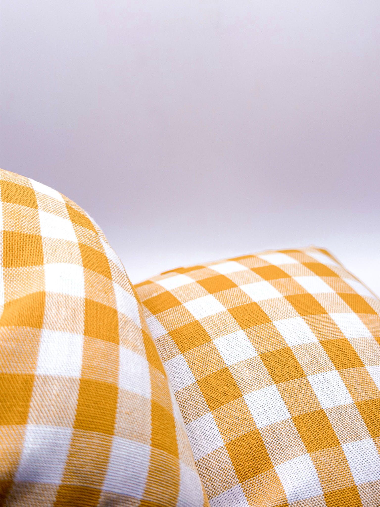 Bouillotte sèche - Vichy jaune et blanc – Image 2