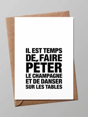 Carte Péter le champagne