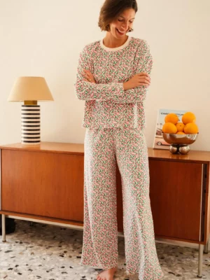 Pyjama Doudou Mini fleurs rose