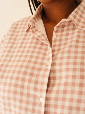 Pyjama Flanelle vichy rose